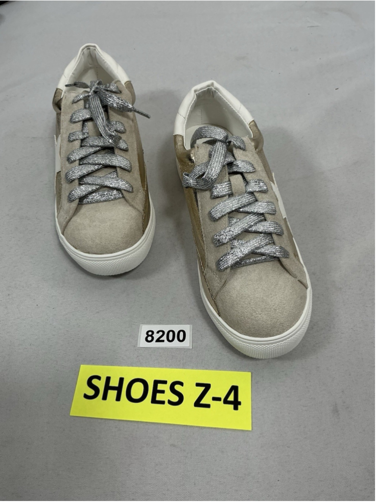 Womans New Nature Breeze Dale Lace Up 2 Tone Fashion Sneakers 8.5 Gold